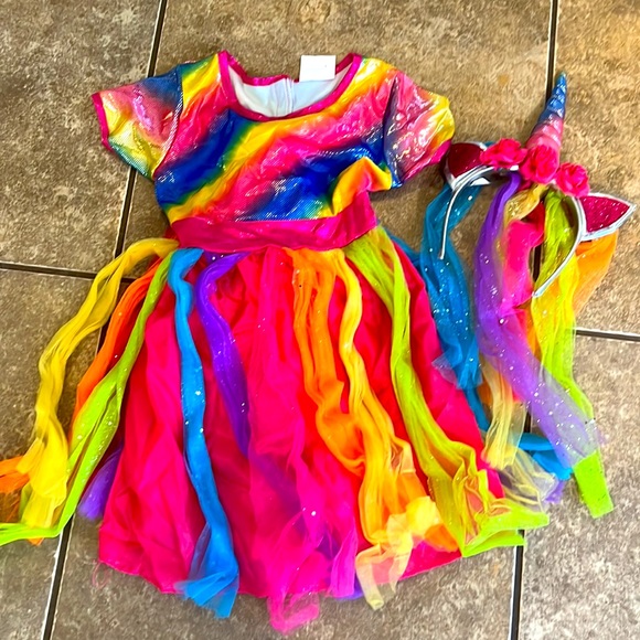 Rainbow Unicorn Costume - Picture 1 of 4